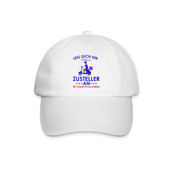 Zusteller shirt Lieferant shirt Zusteller Geschenk - Baseballkappe - Weiß/Weiß - Vorne