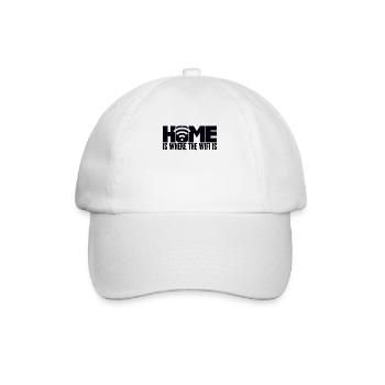 Computerfreak Nerd - Baseballkappe - Weiß/Weiß - Vorne