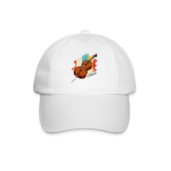 Cello - Baseballkappe - Weiß/Weiß - Vorne