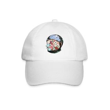 In Blüte - Baseballkappe - Weiß/Weiß - Vorne