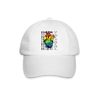 LGBT - Baseballkappe - Weiß/Weiß - Vorne