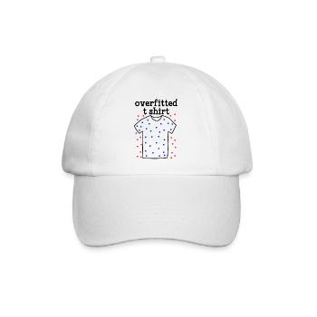 Machine Learning Overfitted T-Shirt - Baseballkappe - Weiß/Weiß - Vorne