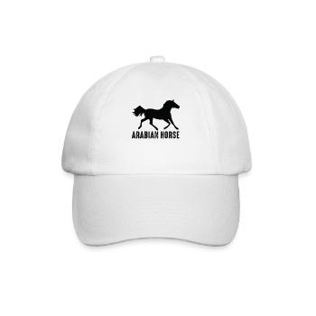 Arabian Horse Shirt · Pferderasse · Geschenk - Baseballkappe - Weiß/Weiß - Vorne