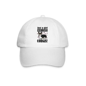 Corgi - Baseballkappe - Weiß/Weiß - Vorne