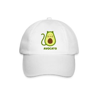 Avocado - Baseballkappe - Weiß/Weiß - Vorne