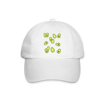 Avocado - Baseballkappe - Weiß/Weiß - Vorne