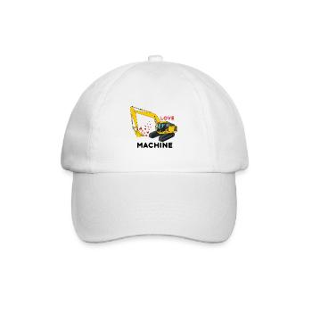 Love Machine - Bagger - Baseballkappe - Weiß/Weiß - Vorne