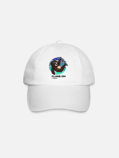 Klettern Faultier - Baseballkappe - Weiß/Weiß