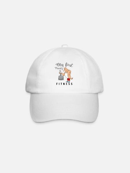 Gym, Geschenk - Baseballkappe - Weiß/Weiß
