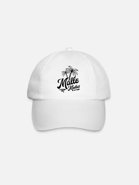 malle modus palm - Baseballkappe - Weiß/Weiß