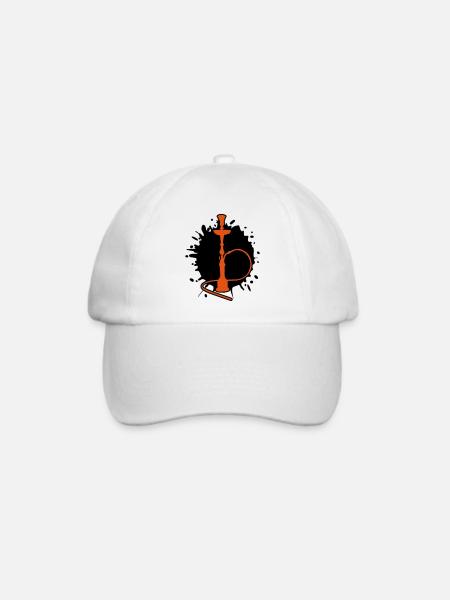 shisha splat - Baseballkappe - Weiß/Weiß
