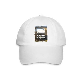 Backpacker - Baseballkappe - Weiß/Weiß - Vorne
