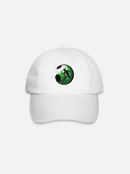Fußball Fußballer - Baseballkappe - Weiß/Weiß