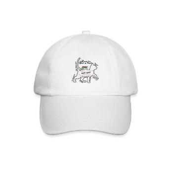 Eine Katze Streicheln - Baseballkappe - Weiß/Weiß - Vorne