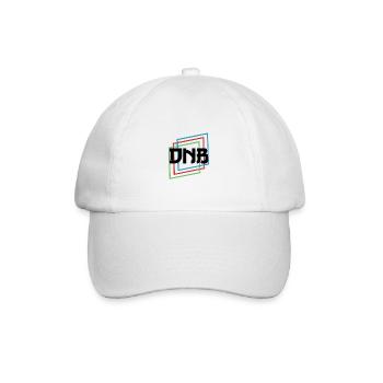 Drum And Bass Festival Geschenkidee - Baseballkappe - Weiß/Weiß - Vorne