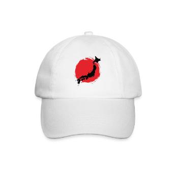 Japan Samurai Liebhaber Nippon - Baseballkappe - Weiß/Weiß - Vorne