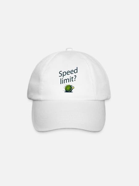 Schnecke - Baseballkappe - Weiß/Weiß