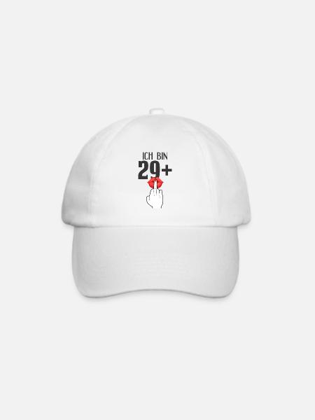 30 Frauen Geburtstag Party Damen Geschenkidee - Baseballkappe - Weiß/Weiß