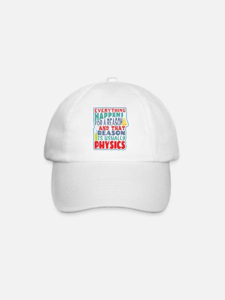 Physiklehrer - Baseballkappe - Weiß/Weiß