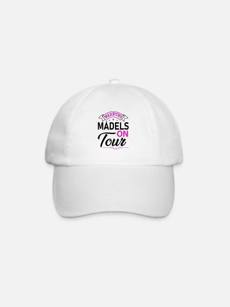 Mädels on Tour Mädelstrip Girls Trip Mädelstour - Baseballkappe - Weiß/Weiß