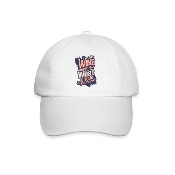 Wein - Baseballkappe - Weiß/Weiß - Vorne