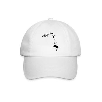 Skydive Freefly Fallschirmspringen - Baseballkappe - Weiß/Weiß - Vorne