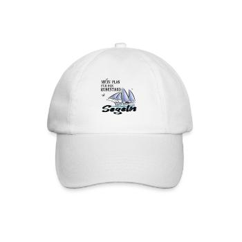 Segeln Spruch Rentner Ruhestand 65.Geburtstag gift - Baseballkappe - Weiß/Weiß - Vorne