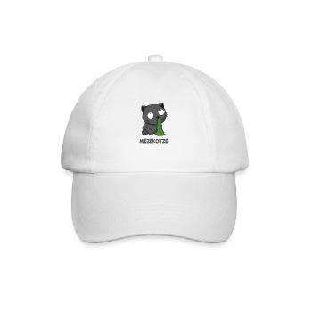 Miezekotze Miezekatze Miau Katze kotzt - Baseballkappe - Weiß/Weiß - Vorne