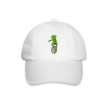Einrad, Einrad Frosch - Baseballkappe - Weiß/Weiß - Vorne