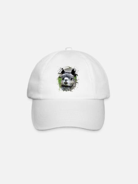 Alpaka Alpaka Alpaka Lama Lama Lama - Baseballkappe - Weiß/Weiß