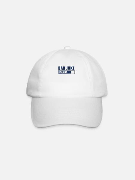 Dad Joke - Baseballkappe - Weiß/Weiß