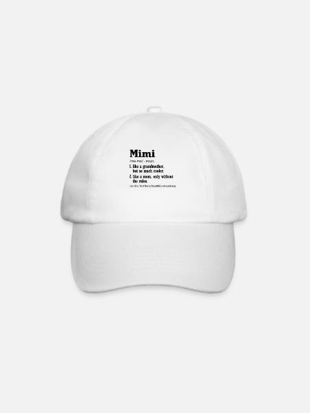 Mimi Like A Grandmother But So Much Cooler - Baseballkappe - Weiß/Weiß
