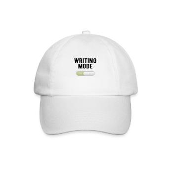 WRITER: Writing Mode on - Baseballkappe - Weiß/Weiß - Vorne