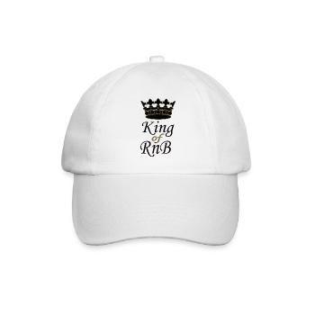 King of RnB - Baseballkappe - Weiß/Weiß - Vorne