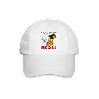 Vogel Strauss Lass mich ich habe meine Krise - Baseballkappe - Weiß/Weiß - Vorne