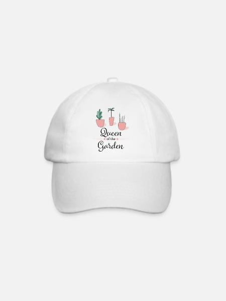 Queen of the Garden - Baseballkappe - Weiß/Weiß