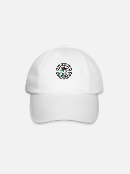 Free Gaza Free Palestine Freiheit für Palästina - Baseballkappe - Weiß/Weiß
