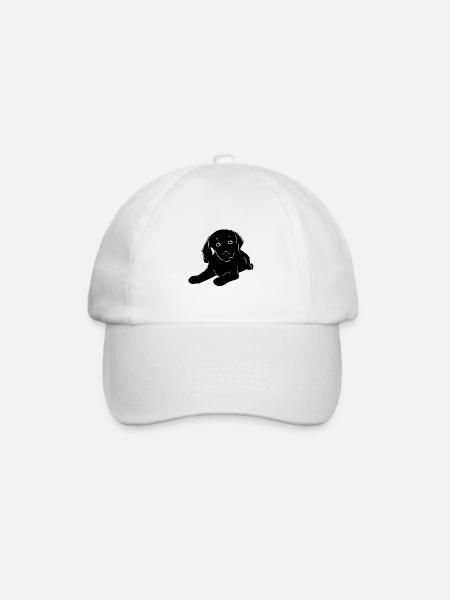 Hunde Baby Hund Haustiere Kinder Kind Hund - Baseballkappe - Weiß/Weiß