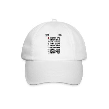 Watten Regeln Deuten und Anzeigen und Krtitischen - Baseballkappe - Weiß/Weiß - Vorne