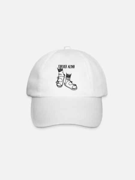 Alman cooles Geschenk für Deutsche - Baseballkappe - Weiß/Weiß