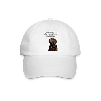 Die Gesetze eines Labradors - Baseballkappe - Weiß/Weiß - Vorne
