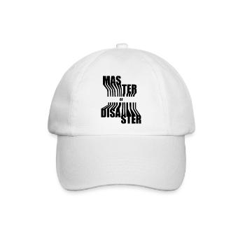 Master of Disaster Schwarz - Baseballkappe - Weiß/Weiß - Vorne