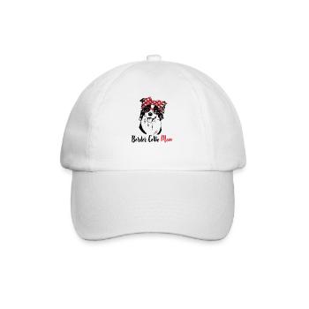 Border Collie - Baseballkappe - Weiß/Weiß - Vorne