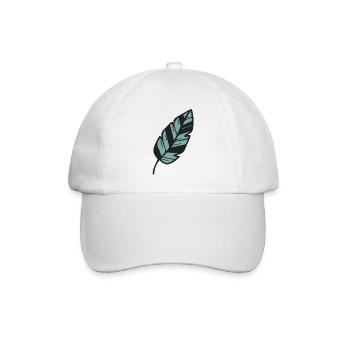 Silberfarn Neuseeland Maori - Baseballkappe - Weiß/Weiß - Vorne