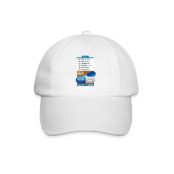 Fukitol Prescription lustige Physician Geschenk - Baseballkappe - Weiß/Weiß - Vorne
