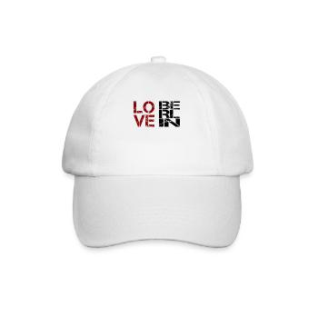 Berlin - Ich Liebe Berlin - I love Berlin - Urlaub - Baseballkappe - Weiß/Weiß - Vorne