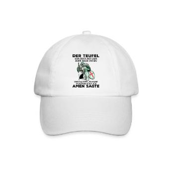Tempelritter Grafik Templer Teufel Tempel Ritter - Baseballkappe - Weiß/Weiß - Vorne