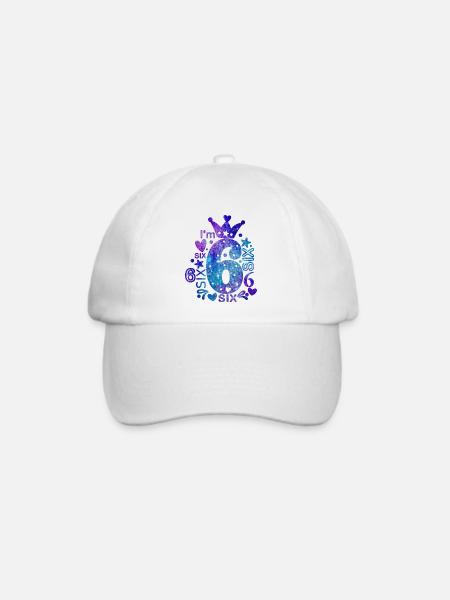 I'm 6 - Baseballkappe - Weiß/Weiß
