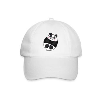 Süßer Panda - Baseballkappe - Weiß/Weiß - Vorne
