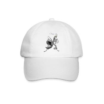 Gottesanbeterin - Baseballkappe - Weiß/Weiß - Vorne
